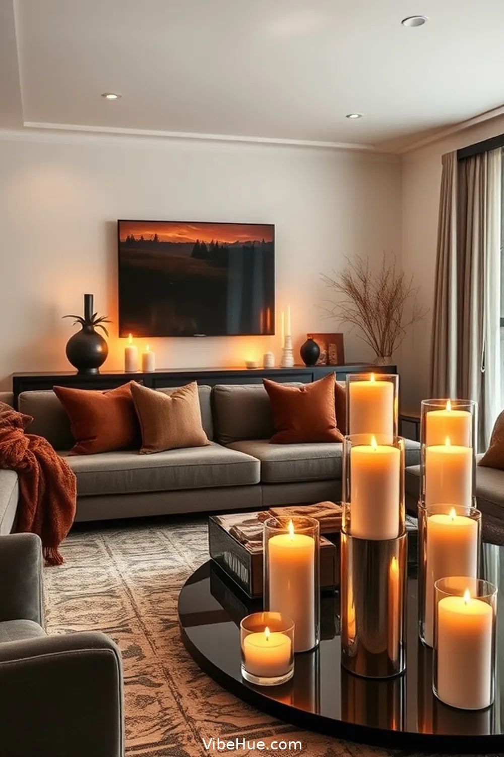 25 Ways to Create a Contemporary Fall Living Room Style 13 Add Contemporary Candles for 25 Ways to Create a Contemporary Fall Living Room Style