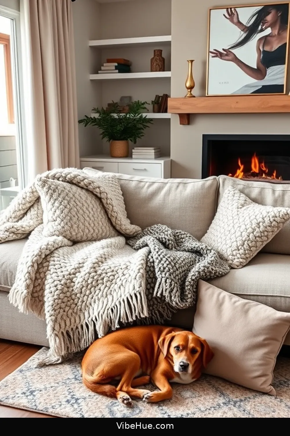25 Ways to Create a Contemporary Fall Living Room Style 9 Introduce Cozy Blankets for 25 Ways to Create a Contemporary Fall Living Room Style