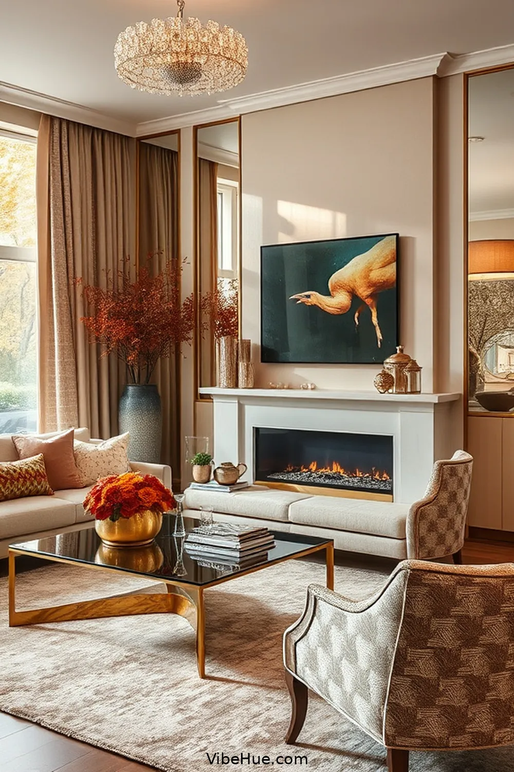 25 Ways to Create a Contemporary Fall Living Room Style 10 Use Metallic Accents for 25 Ways to Create a Contemporary Fall Living Room Style