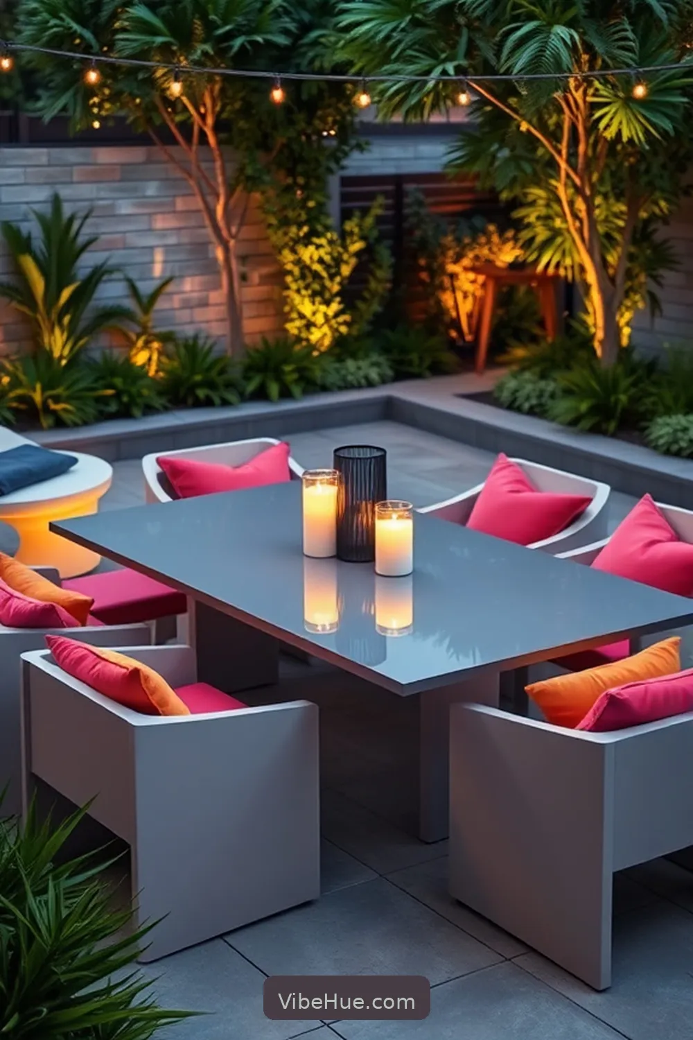 Choose Sleek Outdoor Dining Sets for 25 Ways to Create a Holiday Outdoor Patio in Mid Century Modern Style