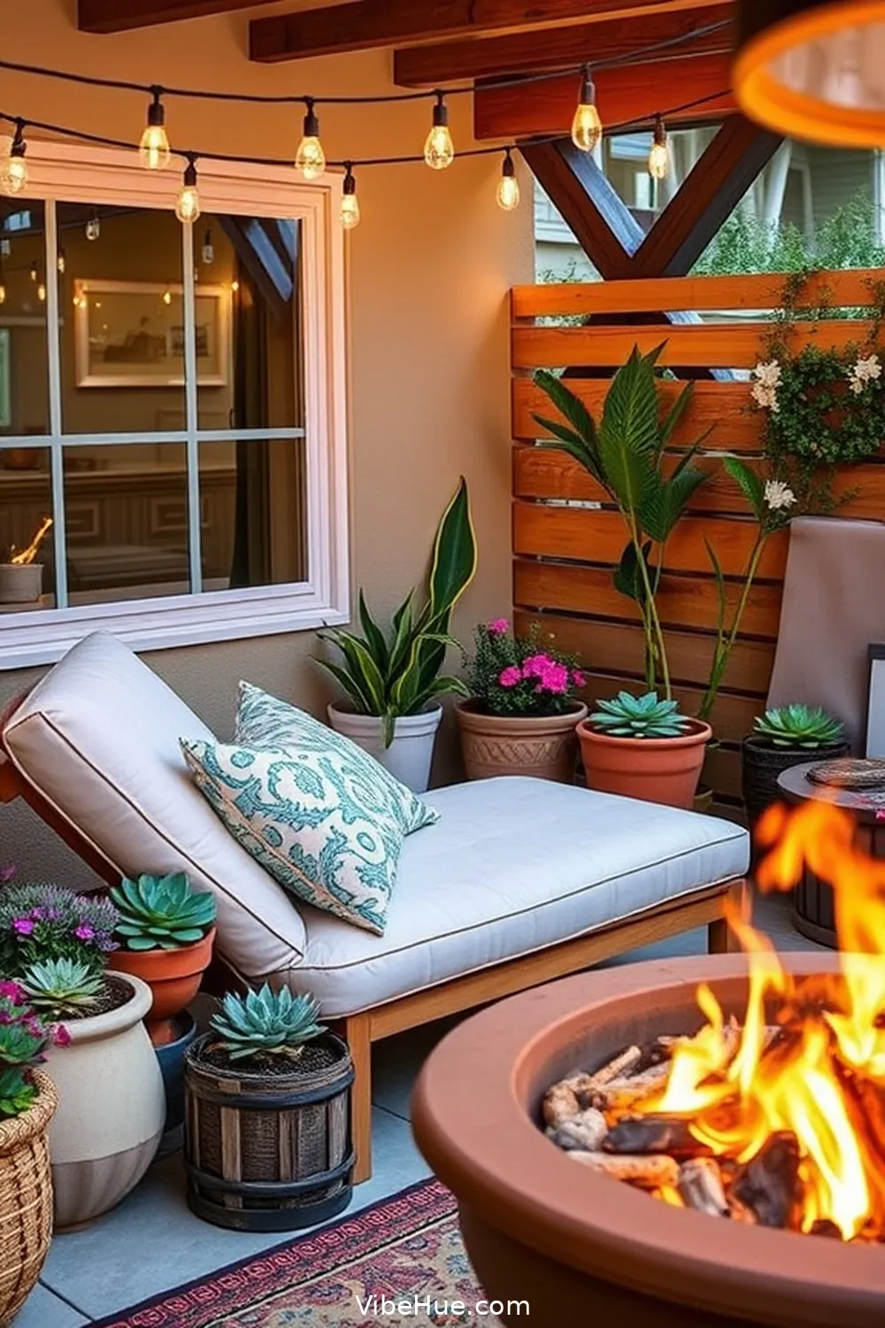 Design a Cozy Nook for 25 Ways to Create a Holiday Outdoor Patio in Mid Century Modern Style