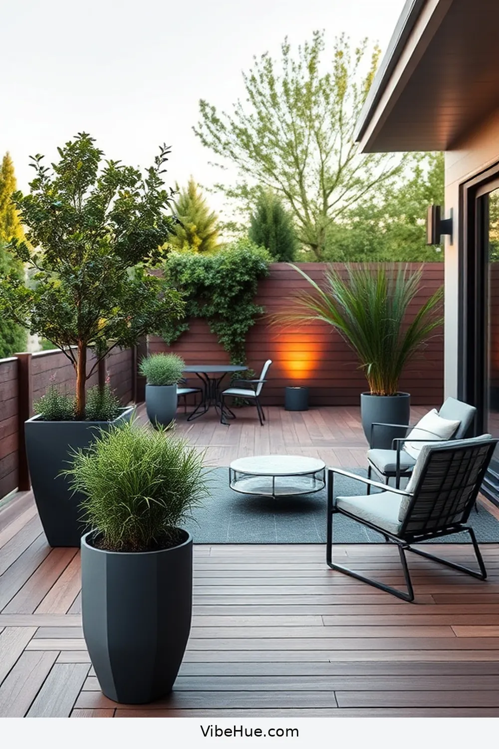 Embrace Minimalist Planters for 25 Ways to Create a Holiday Outdoor Patio in Mid Century Modern Style