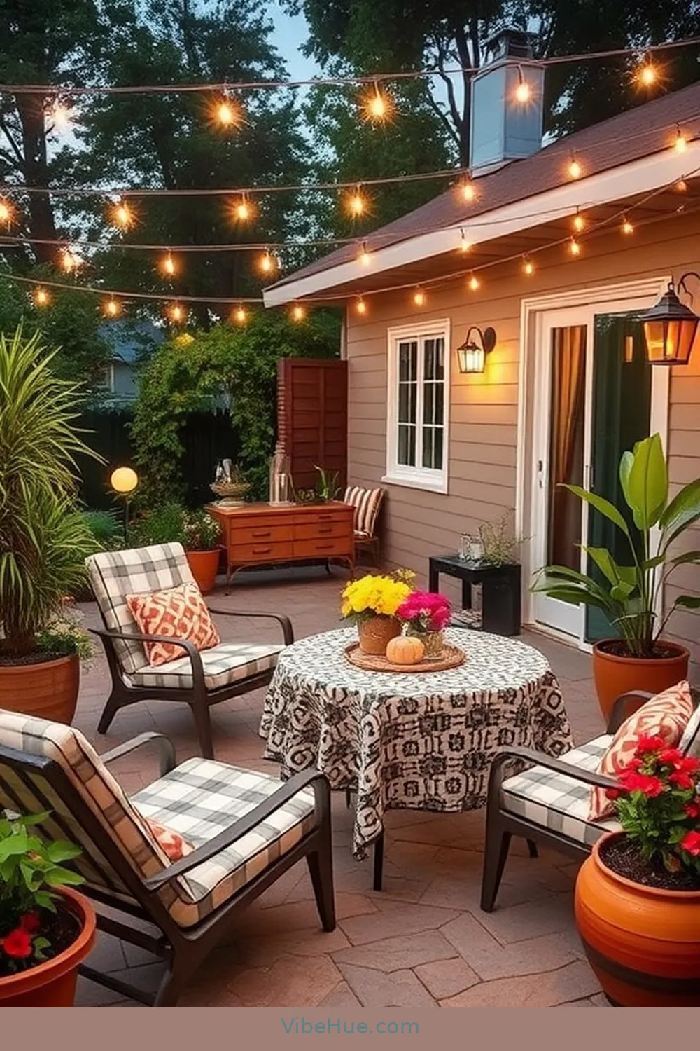 Incorporate Vintage Accessories for 25 Ways to Create a Holiday Outdoor Patio in Mid Century Modern Style