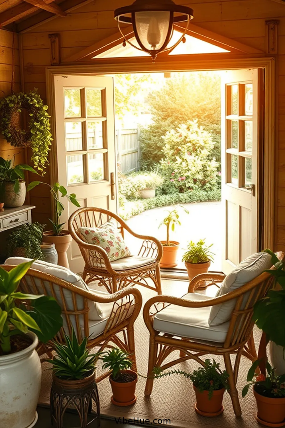 25 Ways to Create a Summer Garage in Traditional Style 3 Add Comfortable Seating for 25 Ways to Create a Summer Garage in Traditional Style