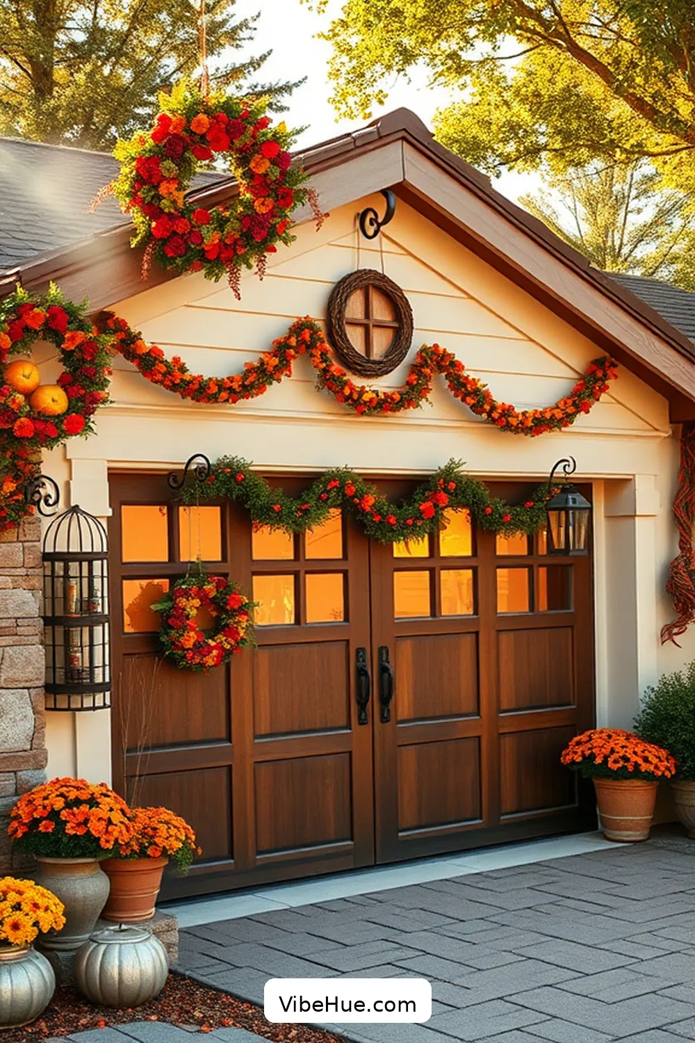 25 Ways to Create a Summer Garage in Traditional Style 24 Hang Up Seasonal Decorations for 25 Ways to Create a Summer Garage in Traditional Style