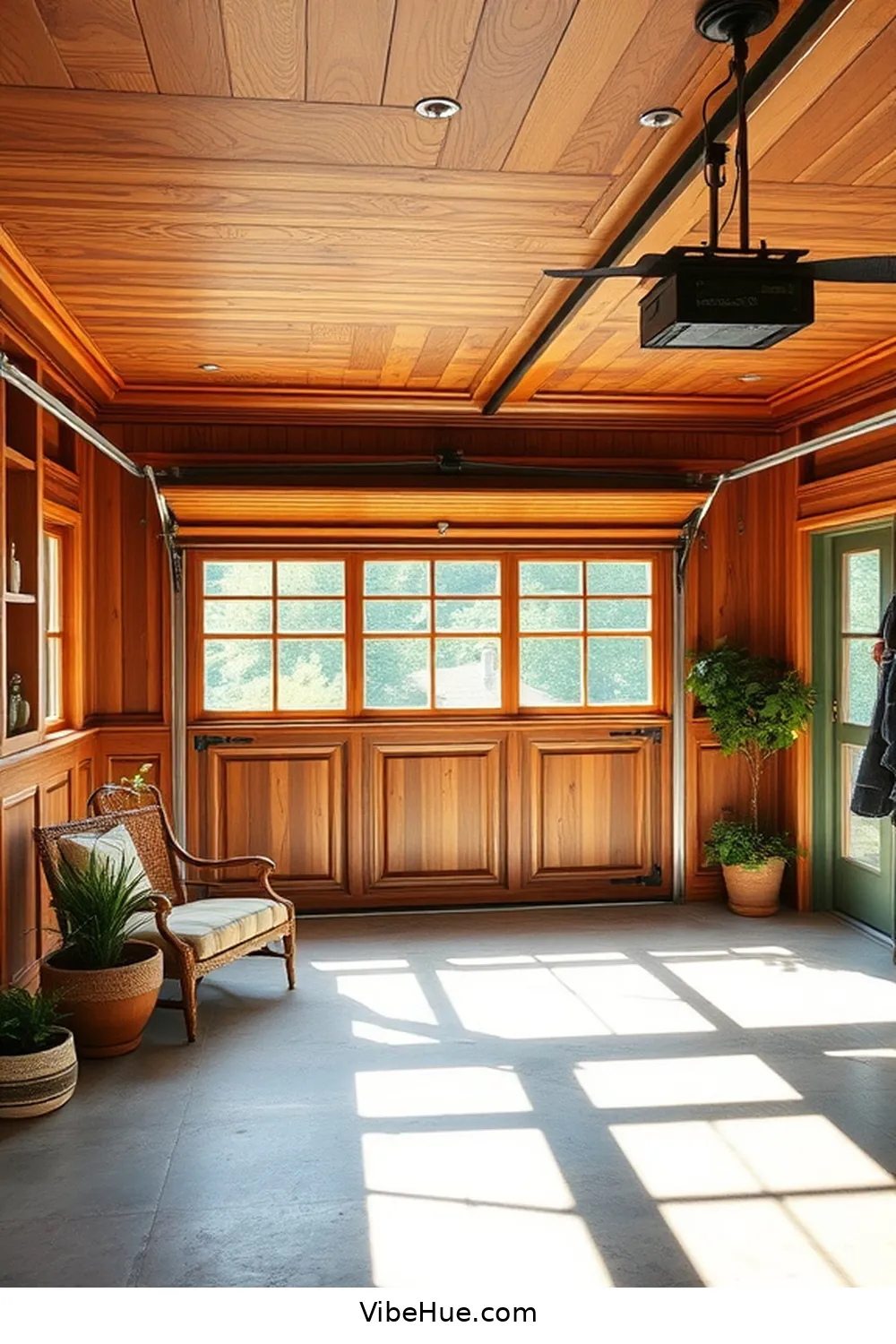 25 Ways to Create a Summer Garage in Traditional Style 13 Install Wood Paneling for 25 Ways to Create a Summer Garage in Traditional Style
