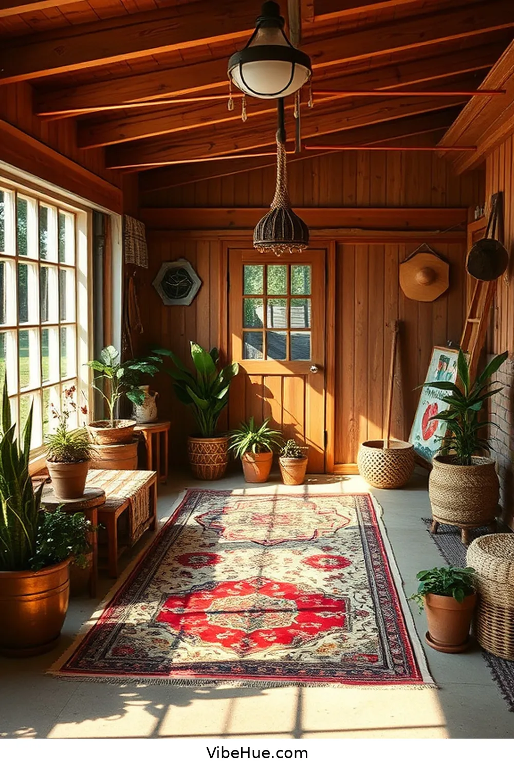 25 Ways to Create a Summer Garage in Traditional Style 6 Use Area Rugs for Warmth for 25 Ways to Create a Summer Garage in Traditional Style
