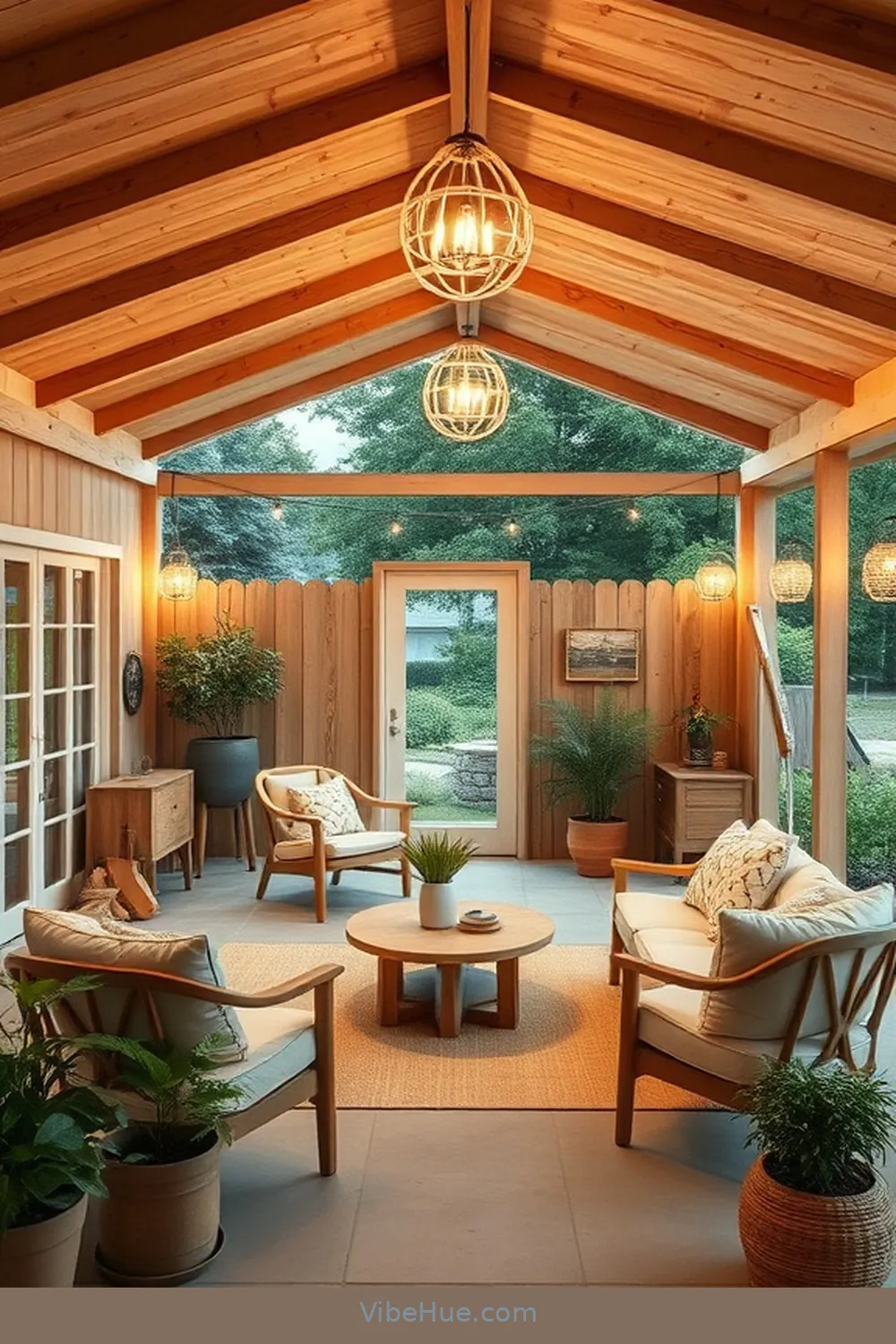 Add Ambient Lighting Fixtures for 25 Ways to Design a Summer Garage in Scandinavian Style