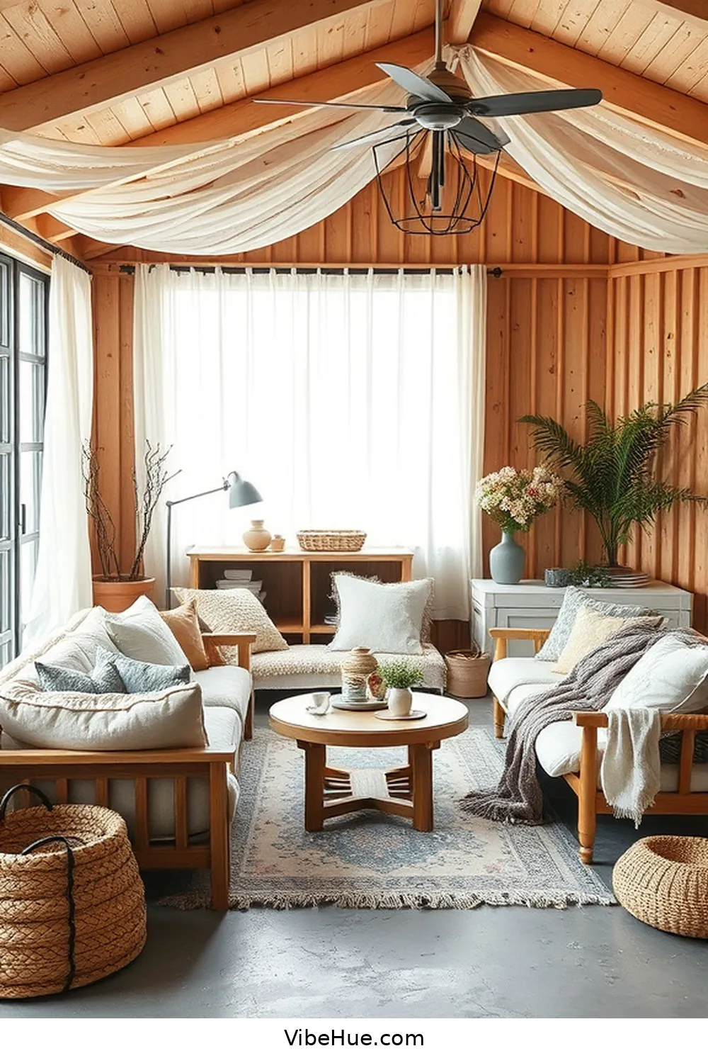 Incorporate Textiles for Warmth for 25 Ways to Design a Summer Garage in Scandinavian Style