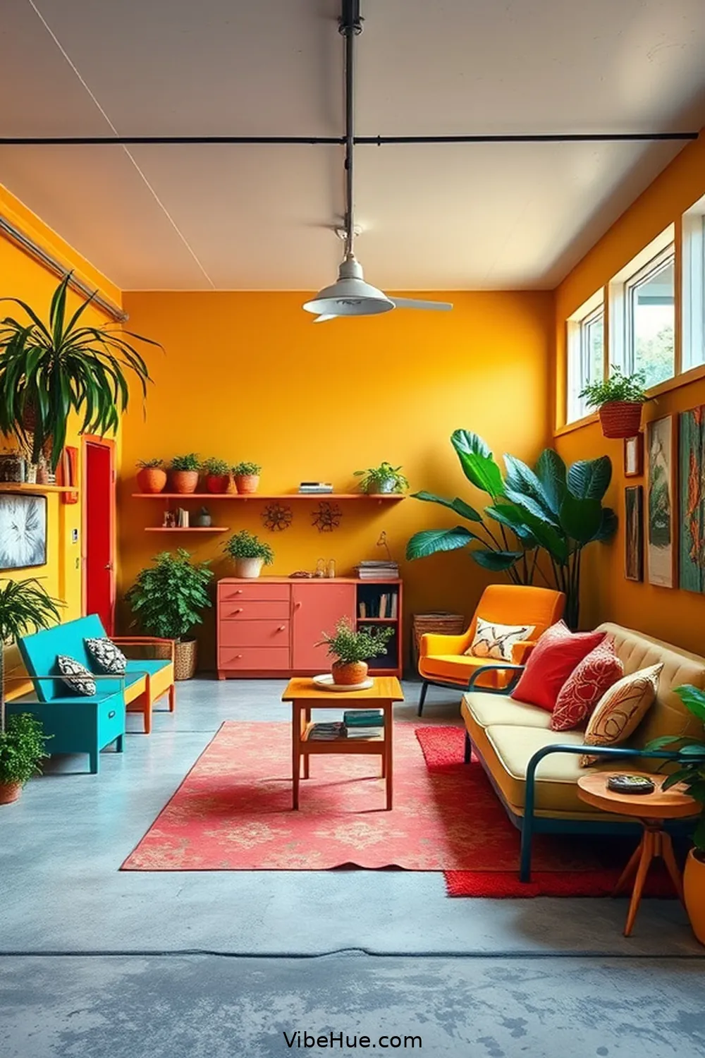 25 Ways to Style Your Holiday Garage in Mid-Century Modern Style 2 Choose a Retro Color Palette for 25 Ways to Style Your Holiday Garage in Mid-Century Modern Style