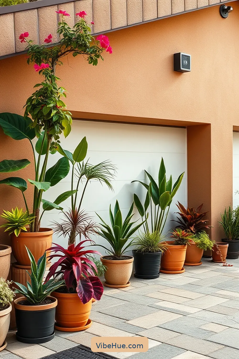 25 Ways to Style Your Holiday Garage in Mid-Century Modern Style 14 Incorporate Potted Plants for 25 Ways to Style Your Holiday Garage in Mid-Century Modern Style