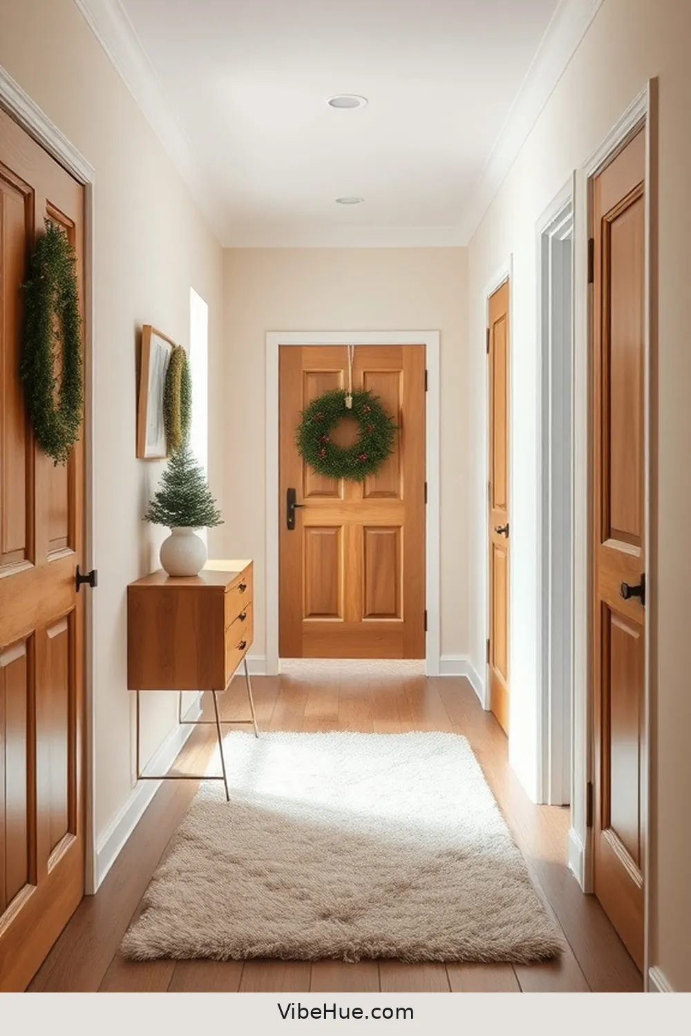 Cozy Holiday Hallway Design in Scandinavian Style 3 Choose a Neutral Color Palette for Cozy Holiday Hallway Design in Scandinavian Style