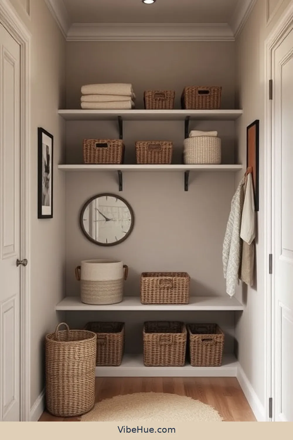 Cozy Holiday Hallway Design in Scandinavian Style 10 Integrate Functional Storage Solutions for Cozy Holiday Hallway Design in Scandinavian Style