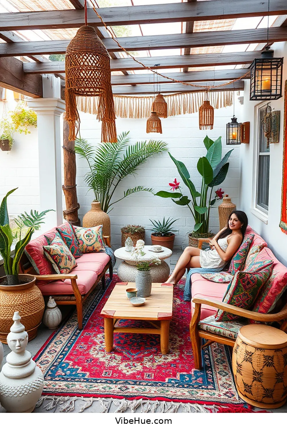 Create a Bohemian Style Holiday Outdoor Patio 7 Adding Personal Touches With Art and Decor for Create a Bohemian Style Holiday Outdoor Patio