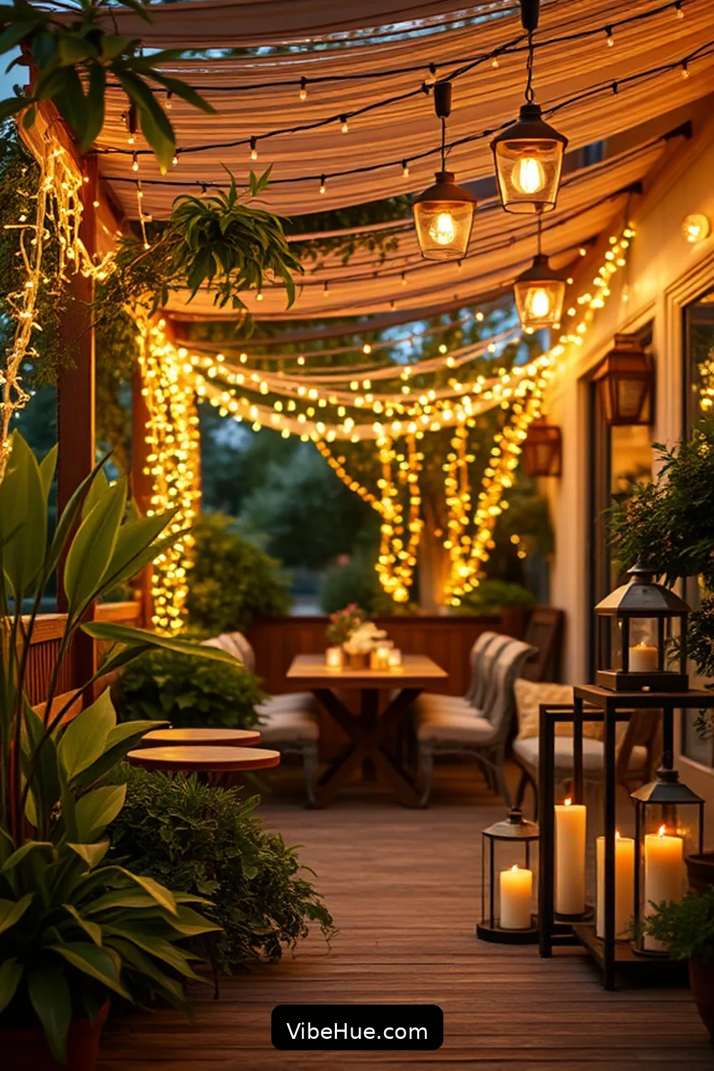 Create a Bohemian Style Holiday Outdoor Patio 6 Creating Ambient Lighting for Magical Evenings for Create a Bohemian Style Holiday Outdoor Patio