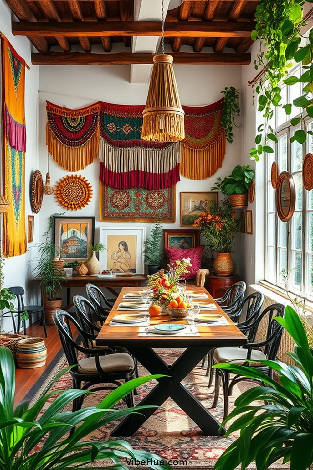 Create a Bohemian Style Summer Dining Room 10 Display Artwork and Wall Decor for Create a Bohemian Style Summer Dining Room