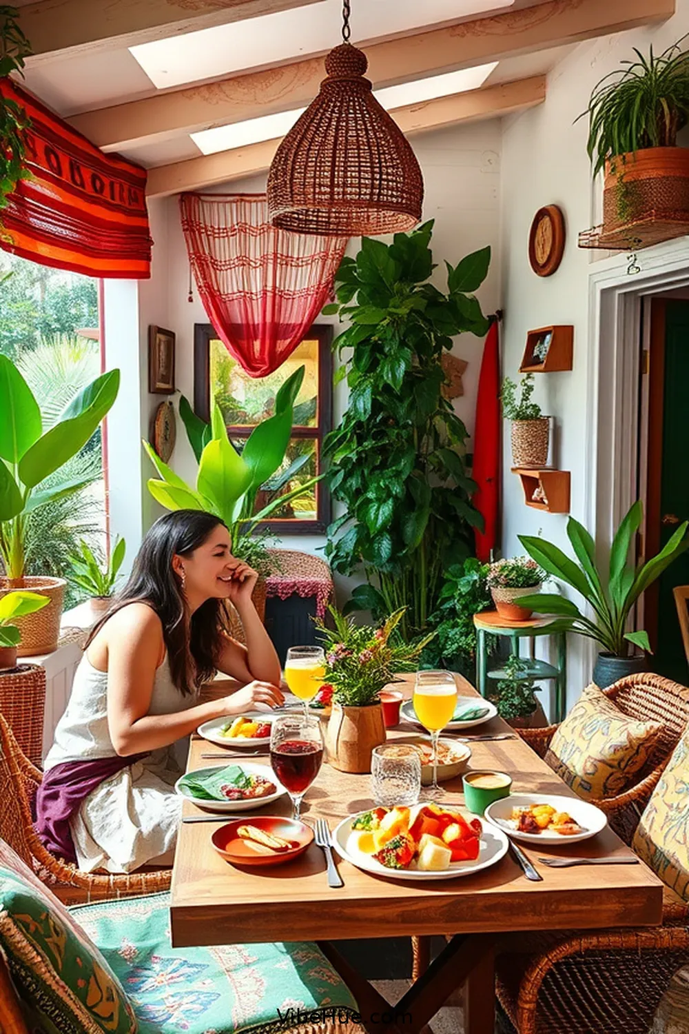 Create a Bohemian Style Summer Dining Room 2 Embrace a Colorful Palette for Create a Bohemian Style Summer Dining Room