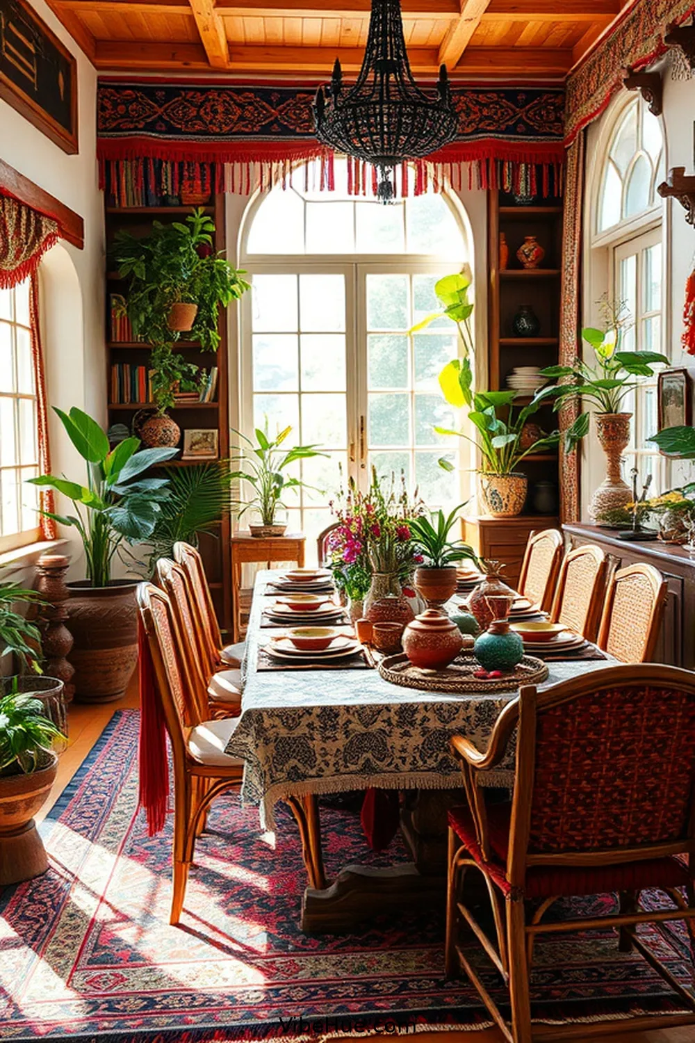 Create a Bohemian Style Summer Dining Room 13 Incorporate Cultural Touches for Create a Bohemian Style Summer Dining Room