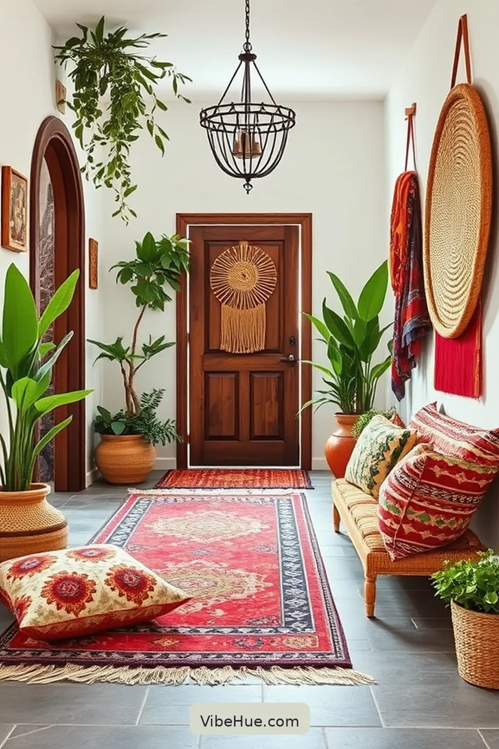 Create a Bohemian Style Summer Entryway 3 Mix and Match Textiles for Create a Bohemian Style Summer Entryway
