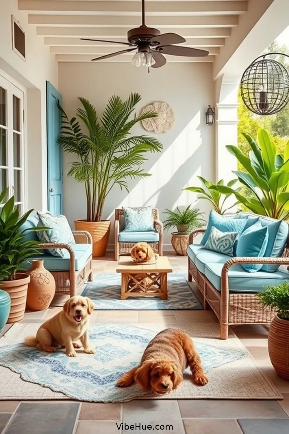 Embrace Coastal Colors for Create a Coastal-Inspired Holiday Outdoor Patio Style