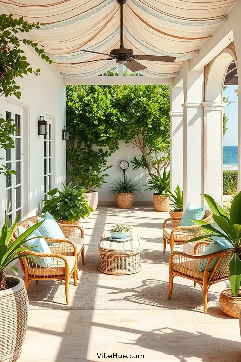 Choose the Right Color Palette for Create a Coastal-Style Summer Outdoor Patio