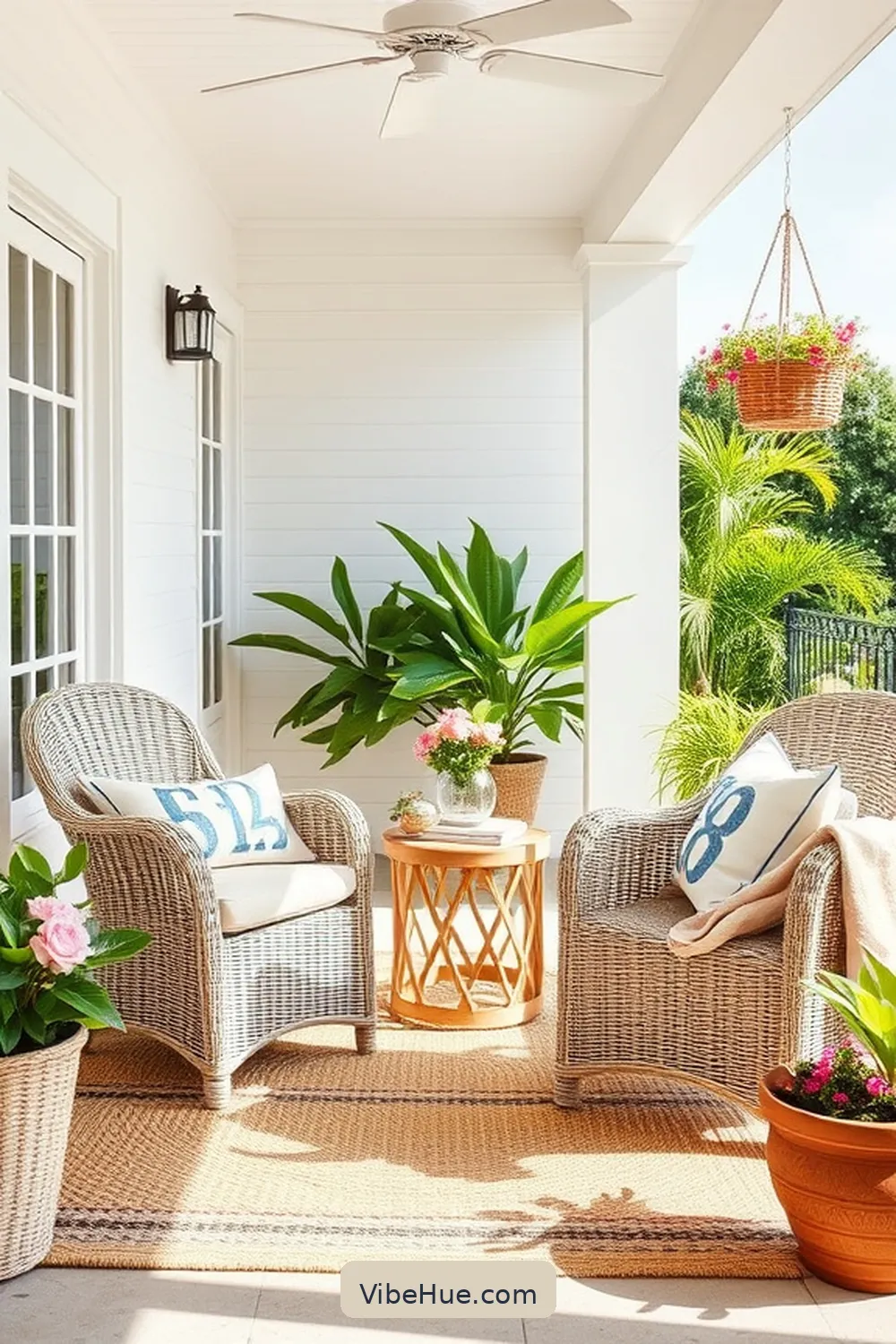 Select Comfortable Seating Options for Create a Coastal-Style Summer Outdoor Patio