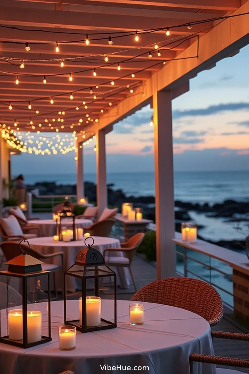 Set Up Ambient Lighting for Create a Coastal-Style Summer Outdoor Patio