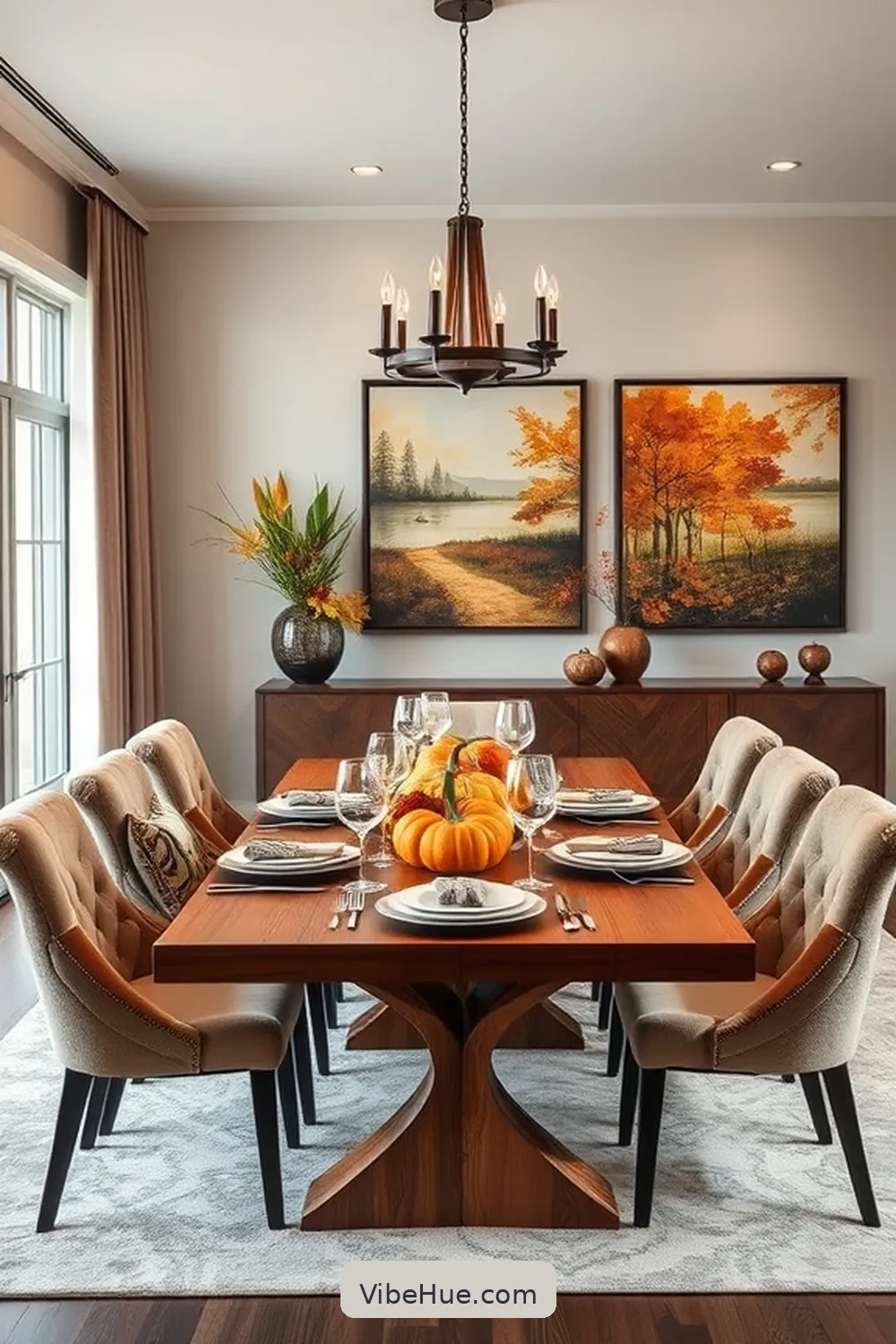 Create a Contemporary Fall Dining Room Style 9 Seasonal Artwork and Decor for Create a Contemporary Fall Dining Room Style