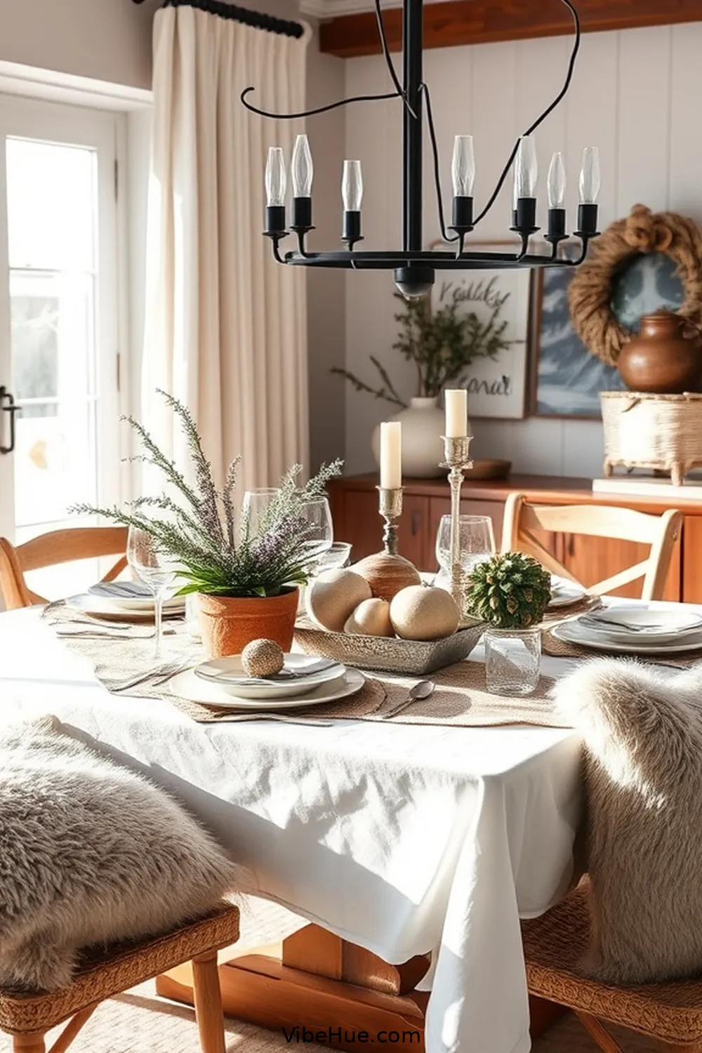 Create a Contemporary Winter Dining Room Style 3 Incorporate Layered Textures for Create a Contemporary Winter Dining Room Style