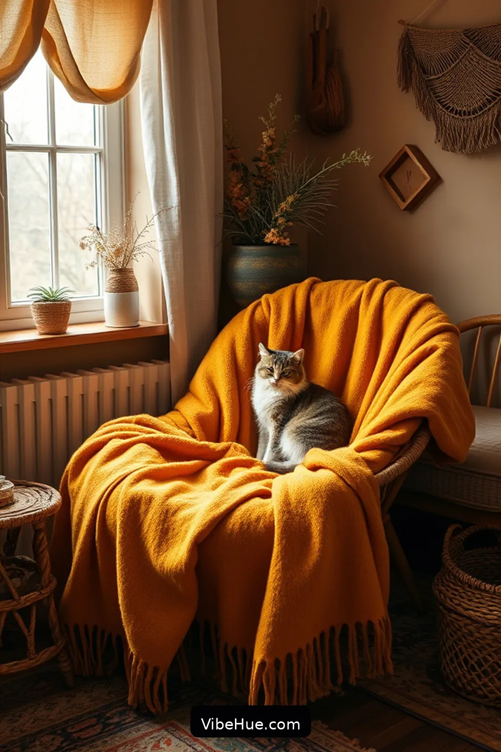 Embrace Warm, Earthy Color Palettes for Create a Cozy Bohemian Fall Bedroom Style