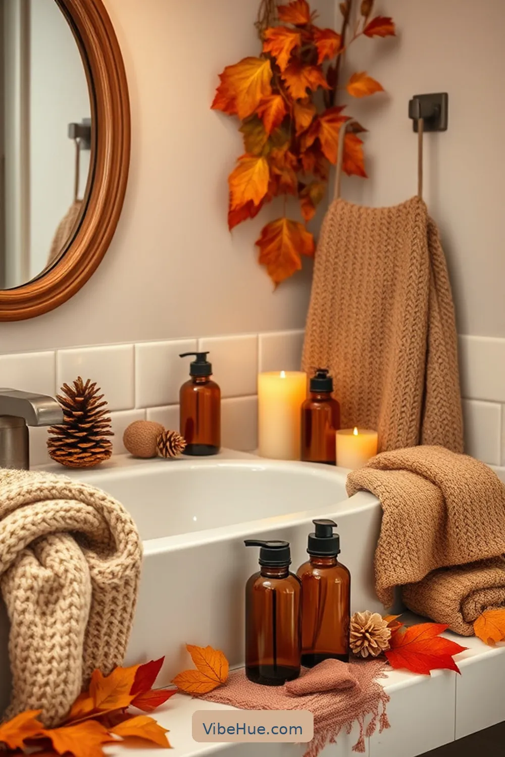 Create a Cozy Fall Bathroom With Rustic Style 6 Bring in Seasonal Scents for Create a Cozy Fall Bathroom With Rustic Style