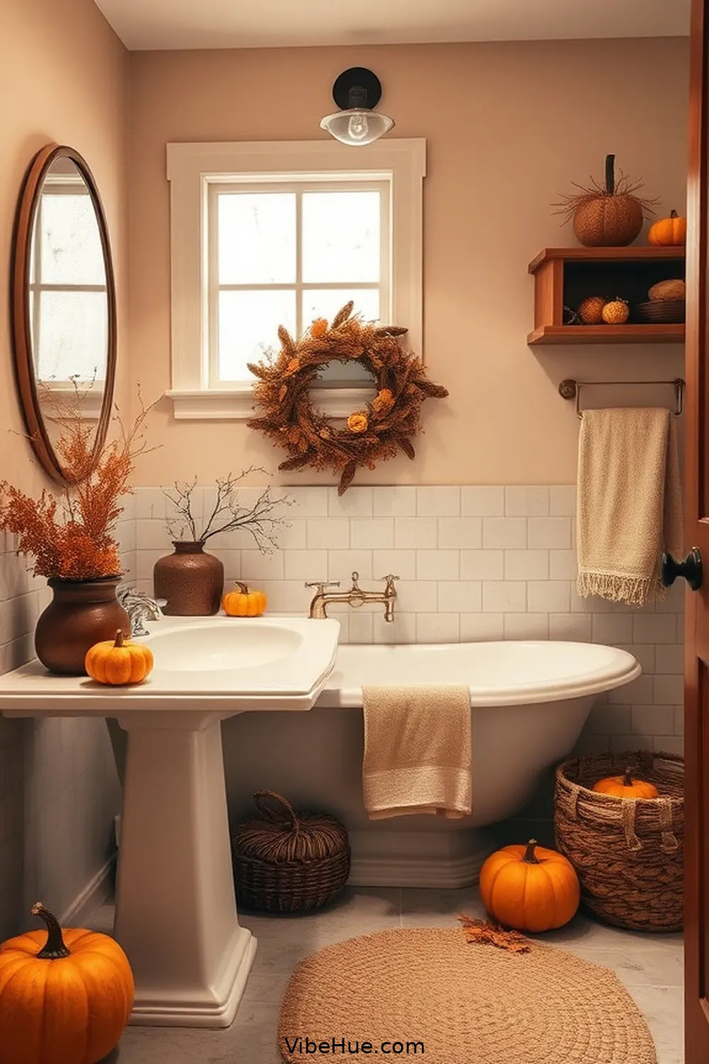 Create a Cozy Fall Bathroom With Rustic Style 14 Personalize With Thoughtful Touches for Create a Cozy Fall Bathroom With Rustic Style