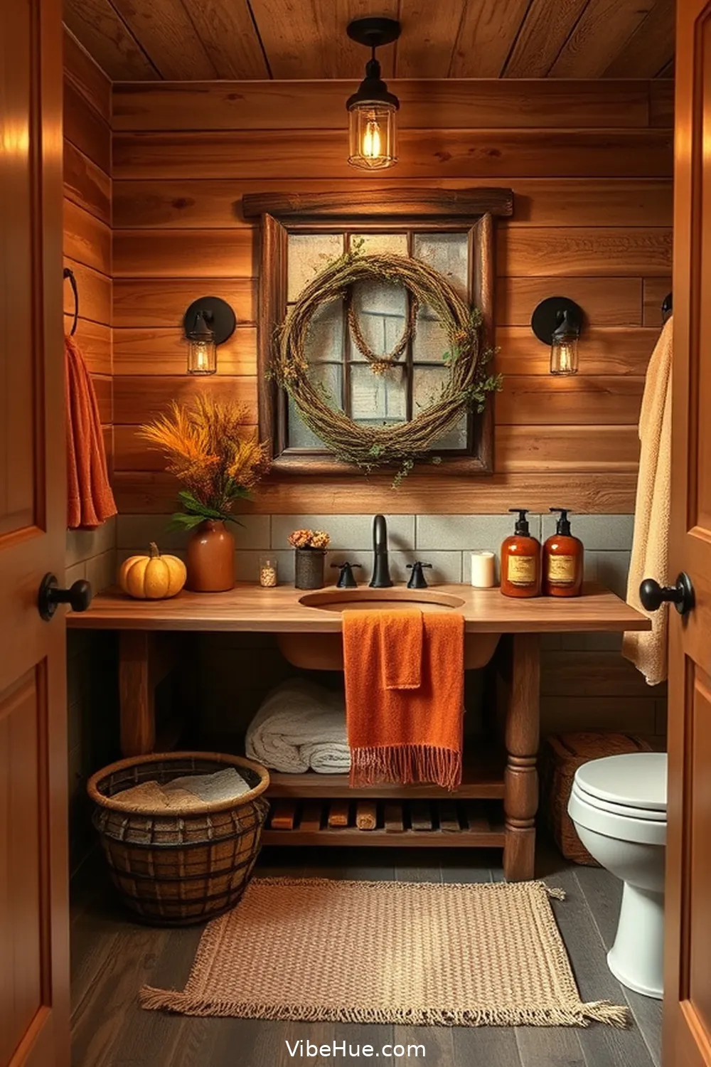 Create a Cozy Fall Bathroom With Rustic Style 8 Swap Out Bath Items for Fall for Create a Cozy Fall Bathroom With Rustic Style