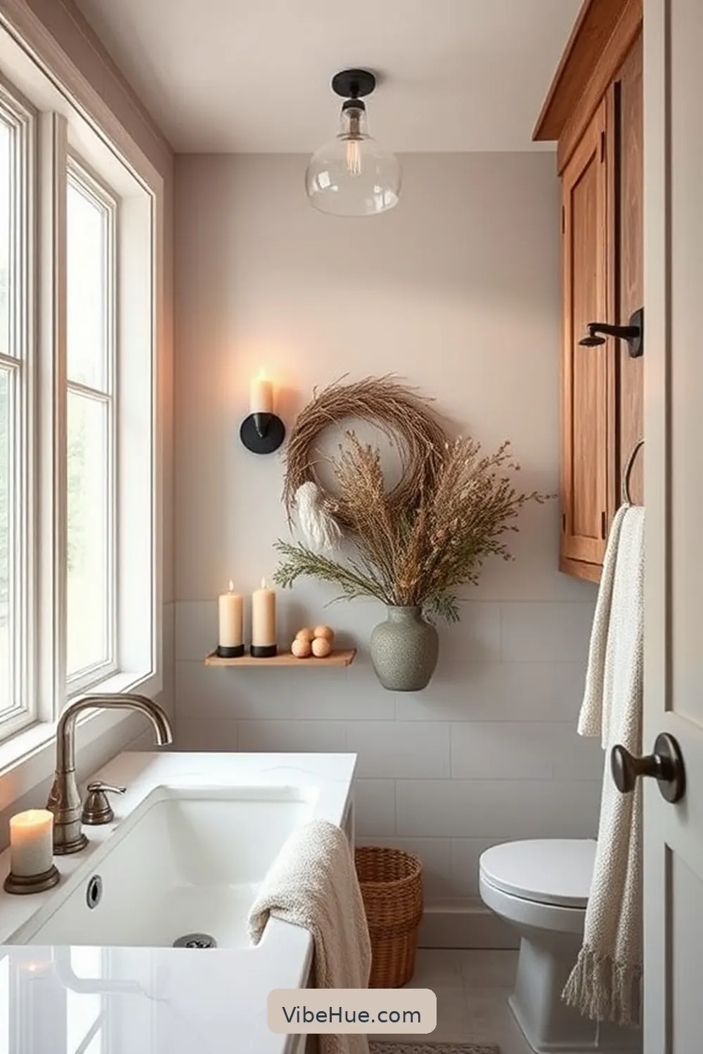 Create a Cozy Fall Bathroom in Modern Farmhouse Style 5 Add Farmhouse-Inspired Fixtures for Create a Cozy Fall Bathroom in Modern Farmhouse Style