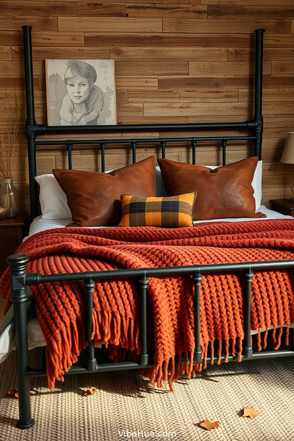 Create a Cozy Fall Bedroom With Industrial Style 2 Embrace Warm Textures for Create a Cozy Fall Bedroom With Industrial Style