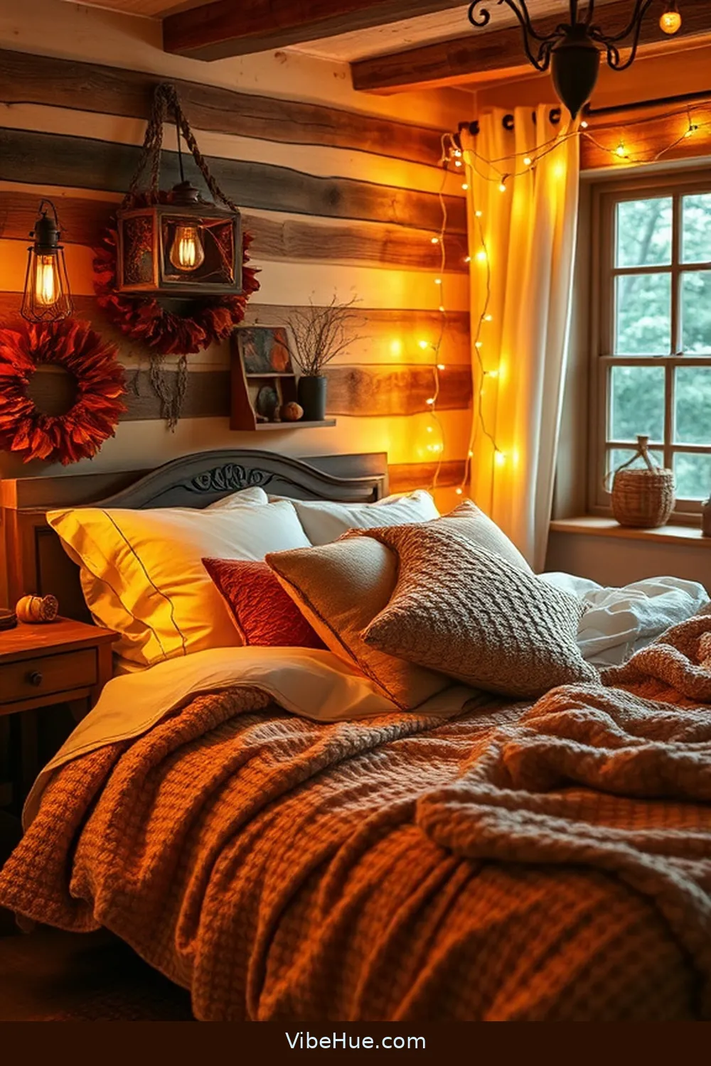 Create a Cozy Fall Bedroom in Modern Farmhouse Style 5 Add Warm Lighting Options for Create a Cozy Fall Bedroom in Modern Farmhouse Style
