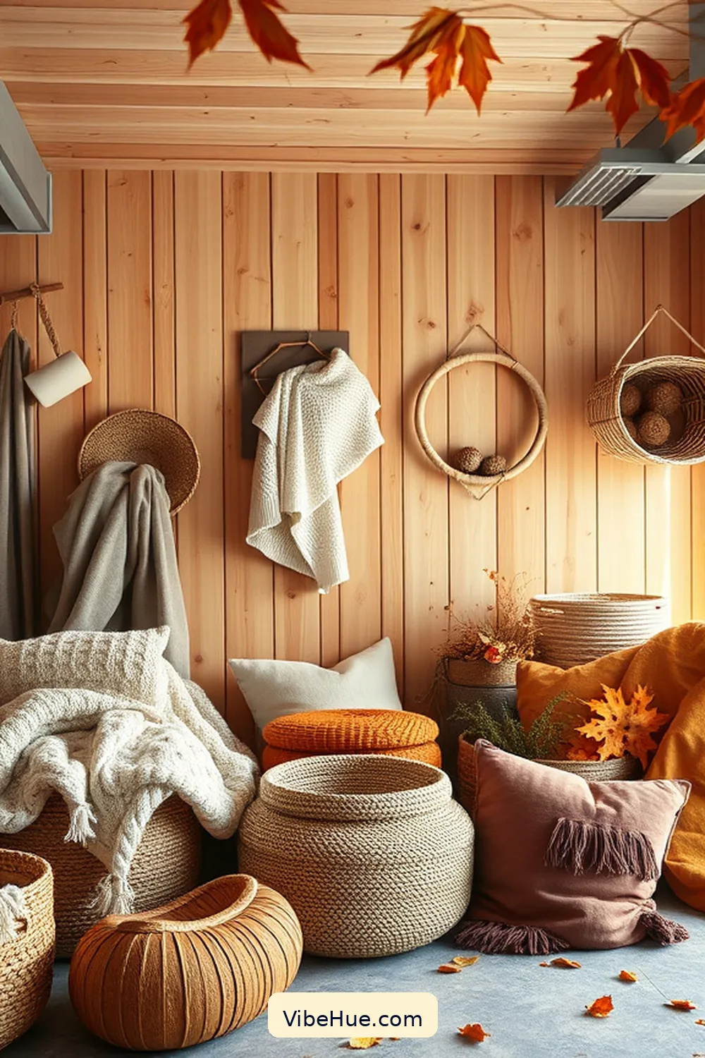 Create a Cozy Fall Garage in Scandinavian Style 2 Embrace Natural Materials and Textures for Create a Cozy Fall Garage in Scandinavian Style
