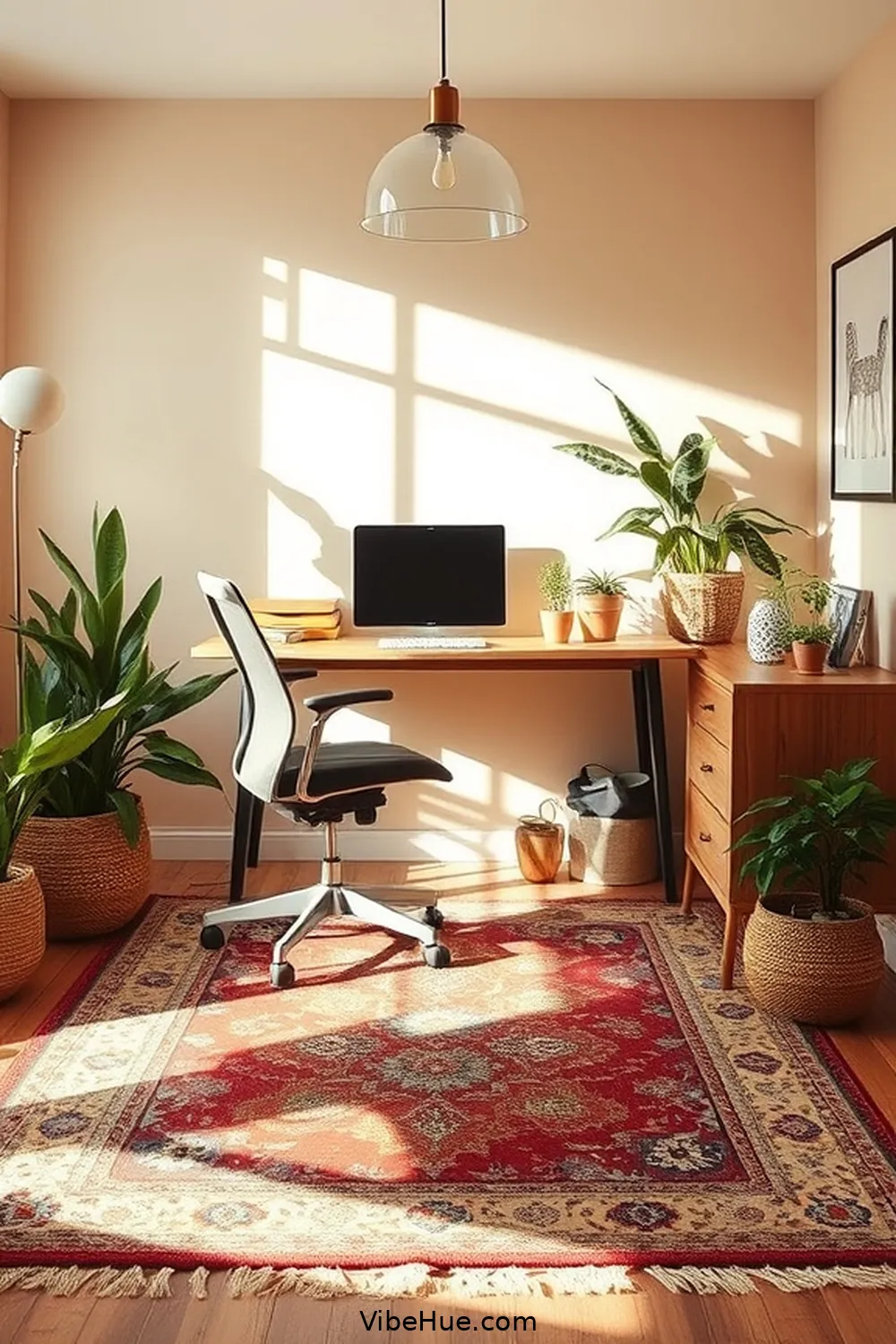 Create a Cozy Fall Home Office in Bohemian Style 13 Ensure a Functional Layout for Create a Cozy Fall Home Office in Bohemian Style