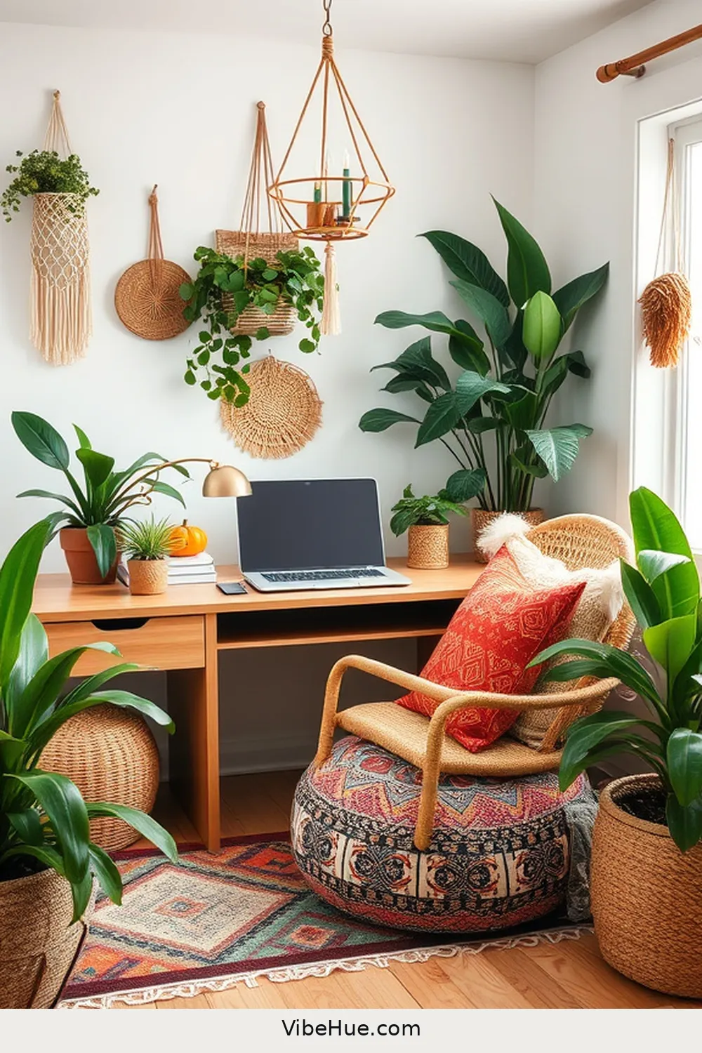 Create a Cozy Fall Home Office in Bohemian Style 9 Incorporate Boho Accessories for Create a Cozy Fall Home Office in Bohemian Style