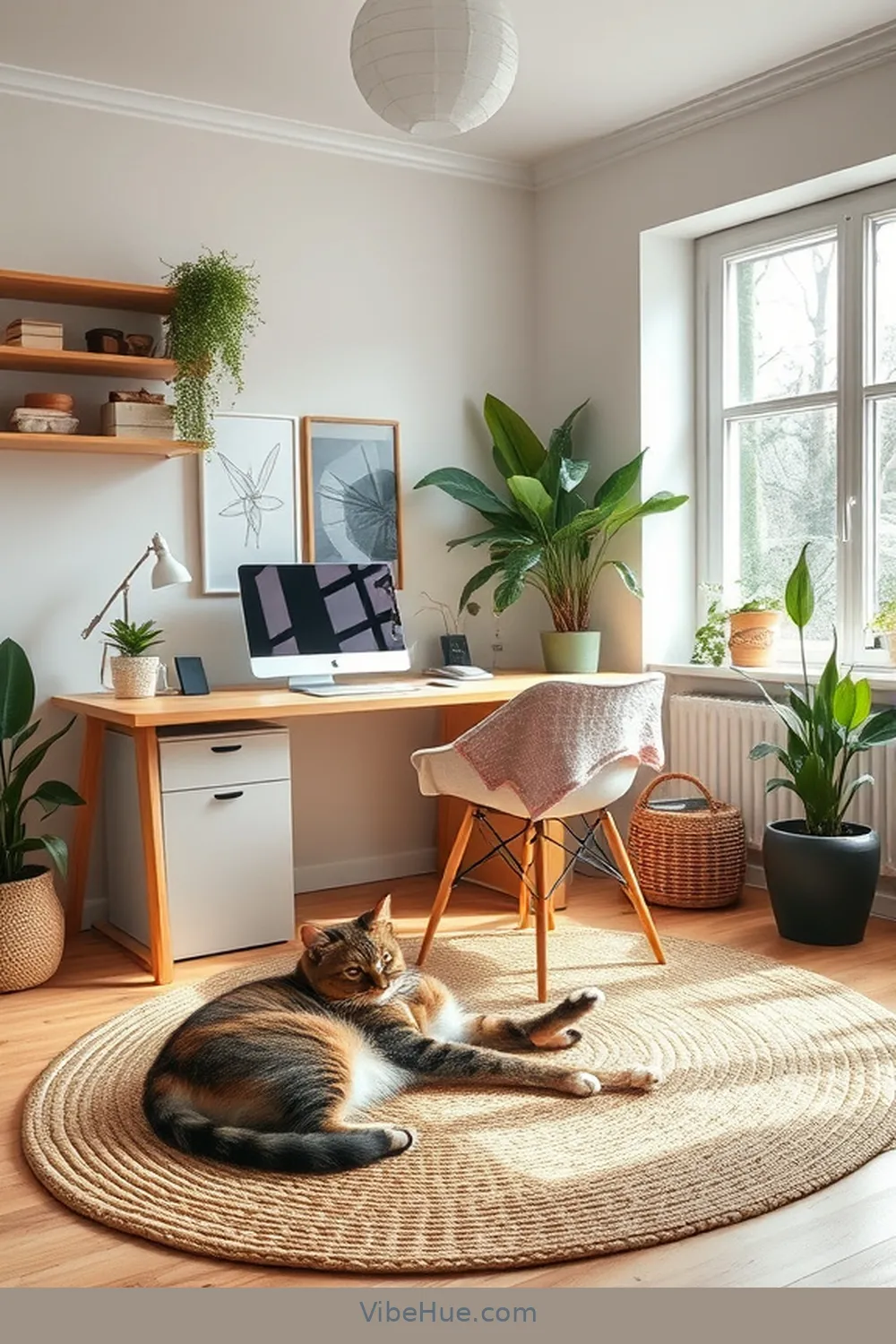 Create a Cozy Fall Home Office in Scandinavian Style 3 Incorporate Natural Materials for Create a Cozy Fall Home Office in Scandinavian Style