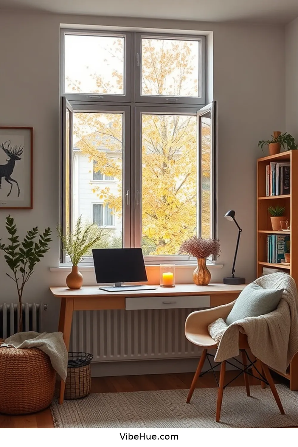 Create a Cozy Fall Home Office in Scandinavian Style 8 Use Minimalistic Decor for Create a Cozy Fall Home Office in Scandinavian Style
