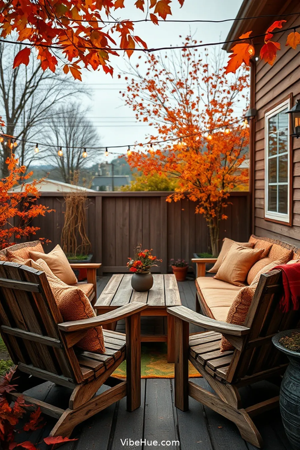 Create a Cozy Fall Outdoor Patio With Industrial Style 2 Embrace Weathered Wood for Furniture for Create a Cozy Fall Outdoor Patio With Industrial Style