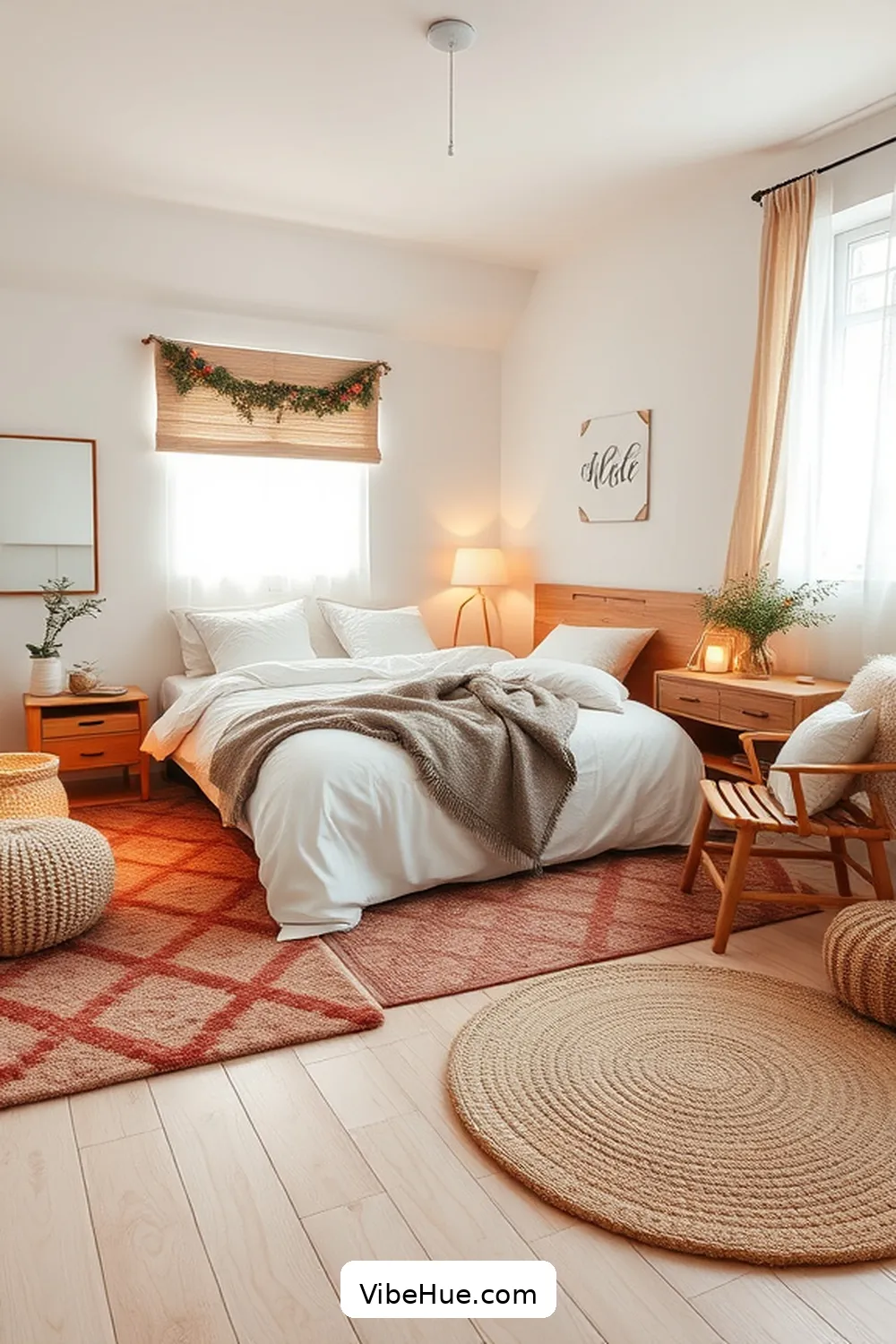 Create a Cozy Holiday Bedroom in Scandinavian Style 8 Incorporate Warm Rugs for Create a Cozy Holiday Bedroom in Scandinavian Style
