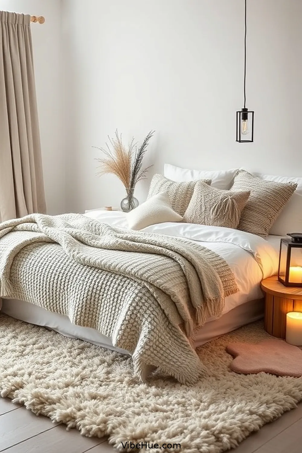 Create a Cozy Holiday Bedroom in Scandinavian Style 3 Select Layered Textiles for Create a Cozy Holiday Bedroom in Scandinavian Style