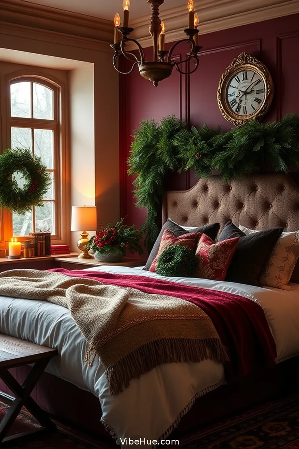 Embrace a Timeless Color Palette for Create a Cozy Holiday Bedroom in Traditional Style