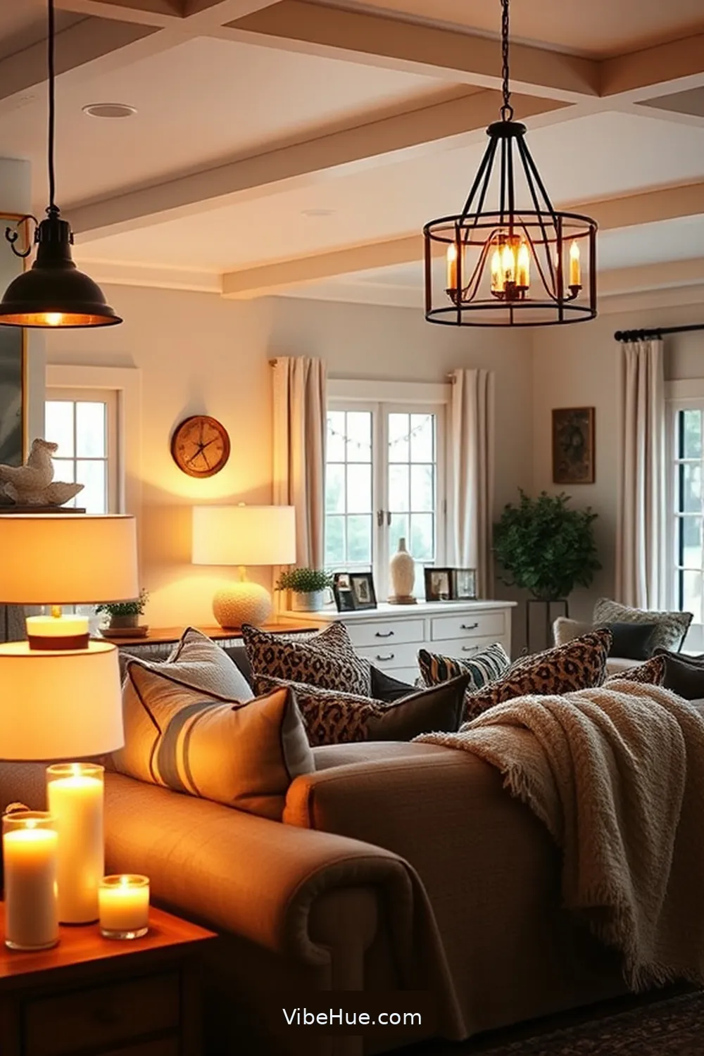 Create a Cozy Holiday Living Room in Modern Farmhouse Style 4 Add Layered Lighting for Create a Cozy Holiday Living Room in Modern Farmhouse Style