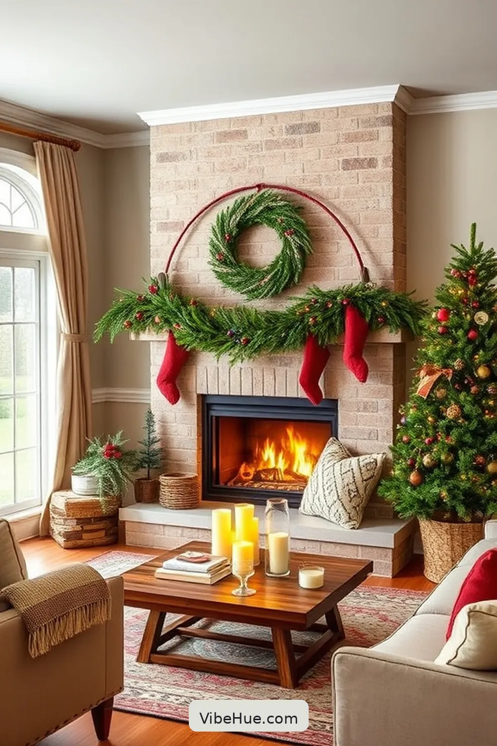 Create a Cozy Holiday Living Room in Modern Farmhouse Style 7 Decorate With Seasonal Greenery for Create a Cozy Holiday Living Room in Modern Farmhouse Style