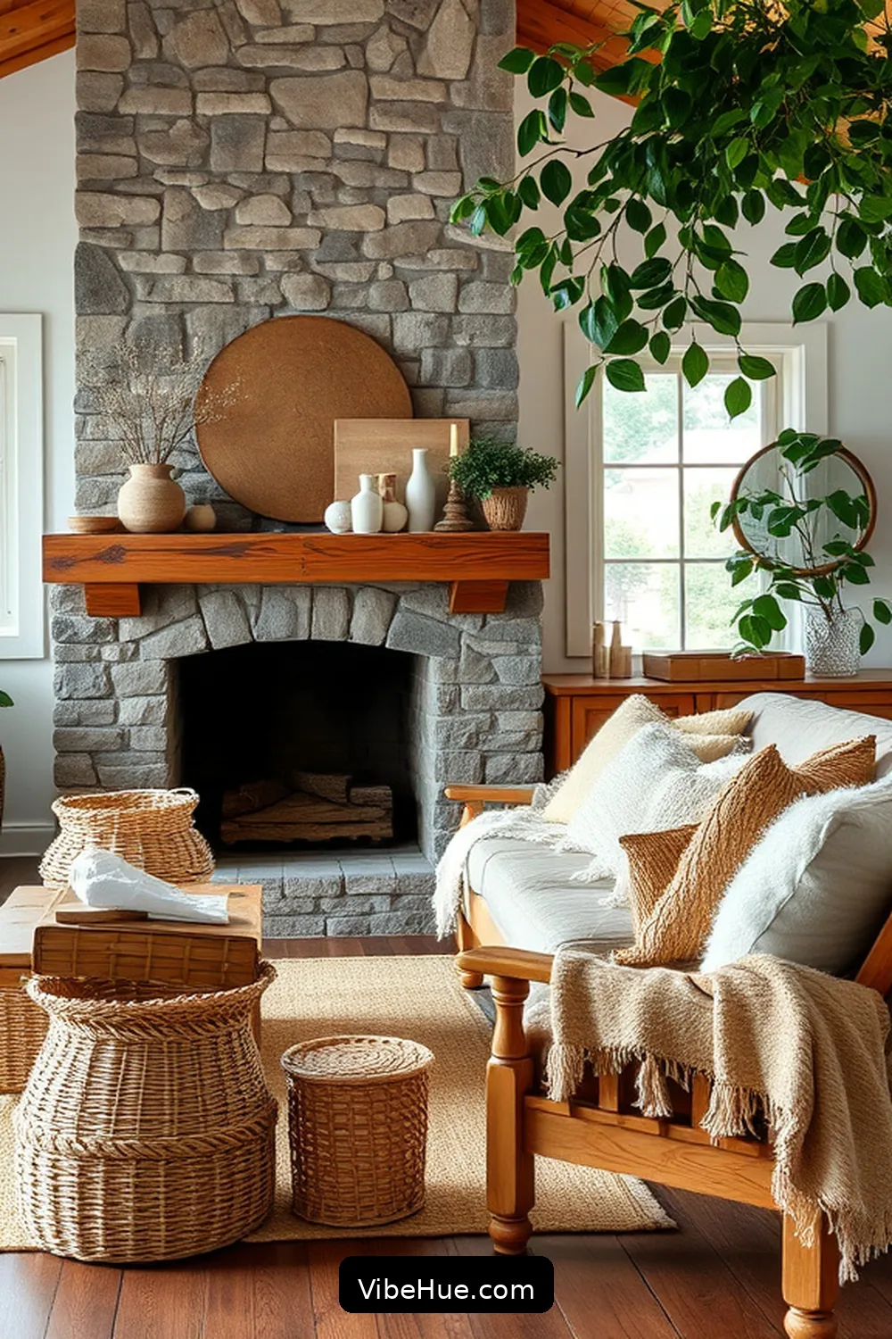 Create a Cozy Holiday Living Room in Modern Farmhouse Style 3 Incorporate Natural Textures for Create a Cozy Holiday Living Room in Modern Farmhouse Style