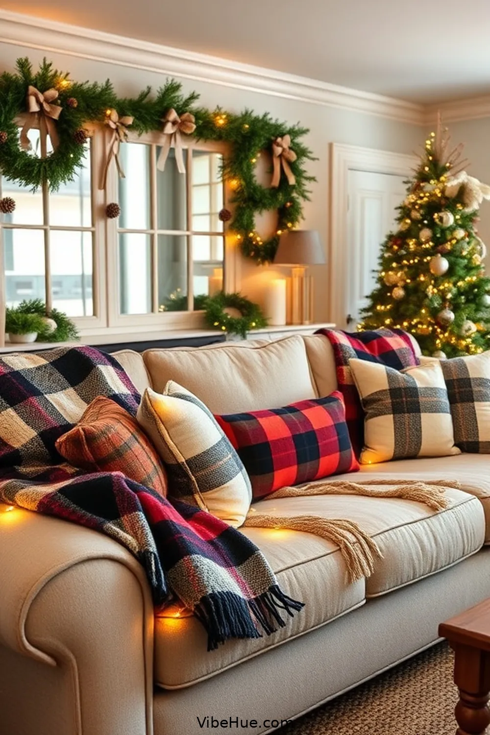 Create a Cozy Holiday Living Room in Modern Farmhouse Style 5 Use Festive Decor With a Rustic Touch for Create a Cozy Holiday Living Room in Modern Farmhouse Style