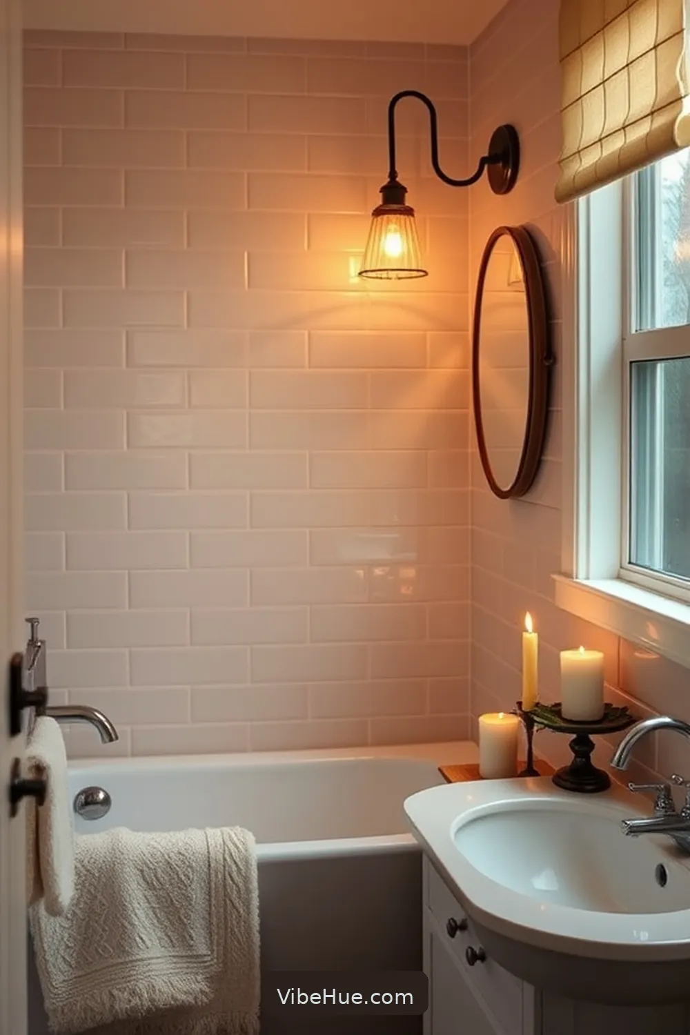Create a Cozy Winter Bathroom in Mid-Century Modern Style 7 Create Cozy Lighting for Create a Cozy Winter Bathroom in Mid-Century Modern Style